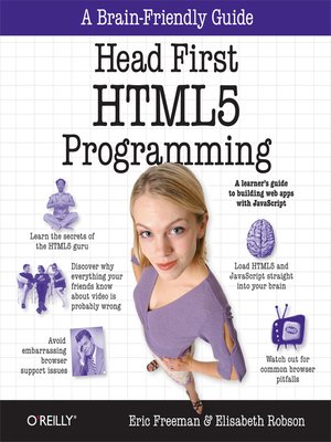 cover image of Head First HTML5 Programming
